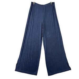 Chicos Travelers Wide Leg Pants XL/16 Pull On Stretch Travel Formal Office Chic